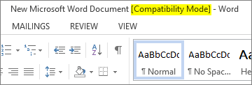 Compatibility Mode