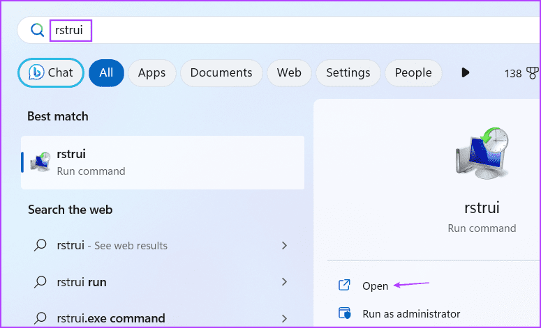 start menu