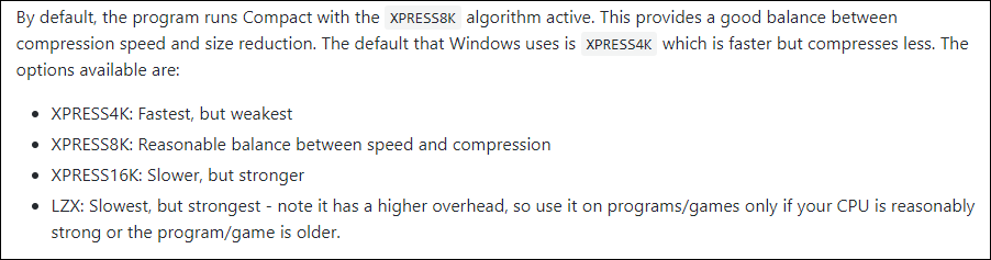 Compression Algorithms Tldr