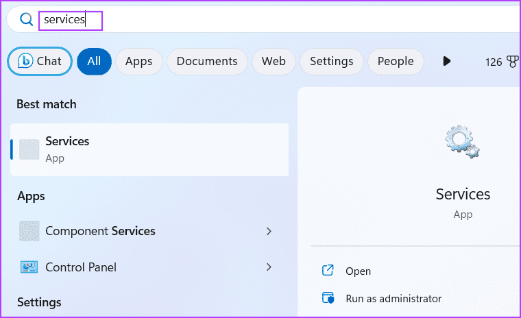 start menu
