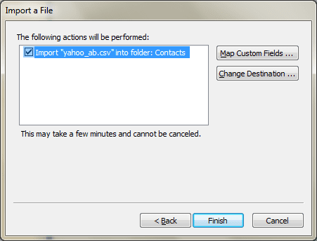 Confirm Import