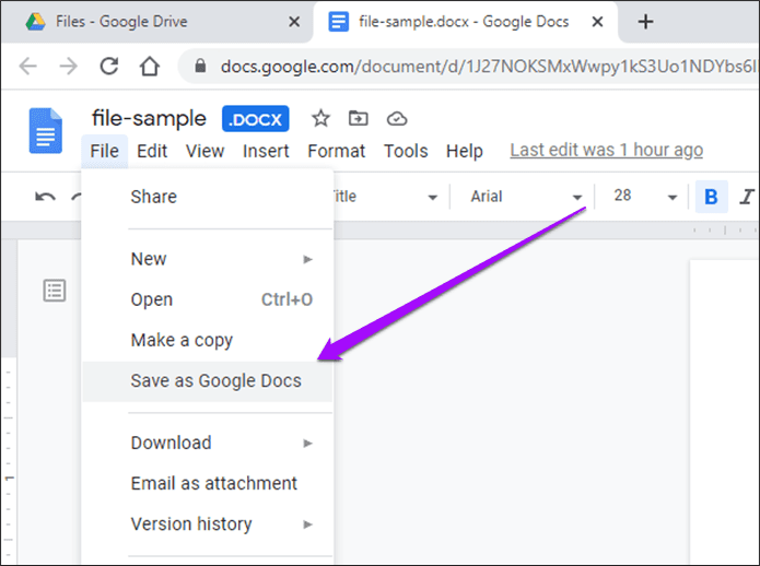 Convert DOCX to GDOC 4