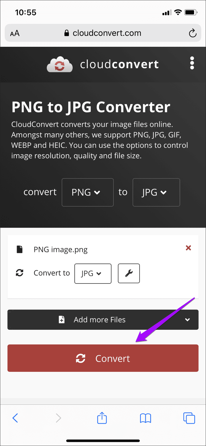 Convert PNG to JPG Iphone Ipad 35