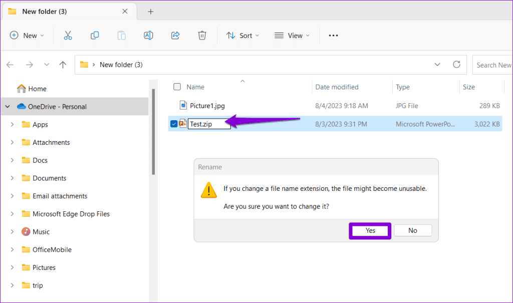 Convert PPT Into a ZIP File