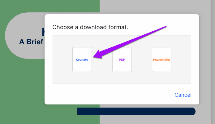 Convert Powerpoint Presentation to Keynote 7