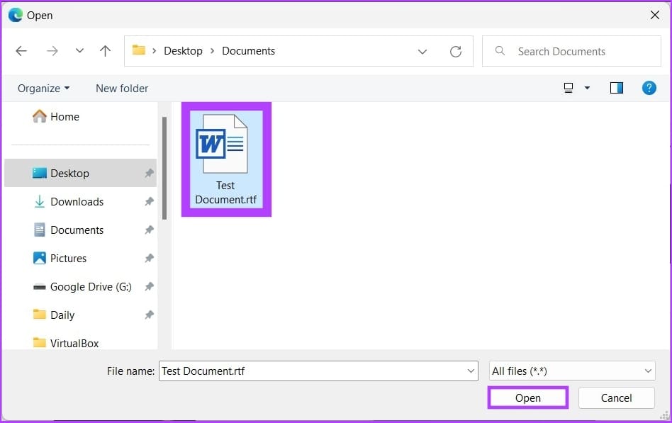 Choose Files button