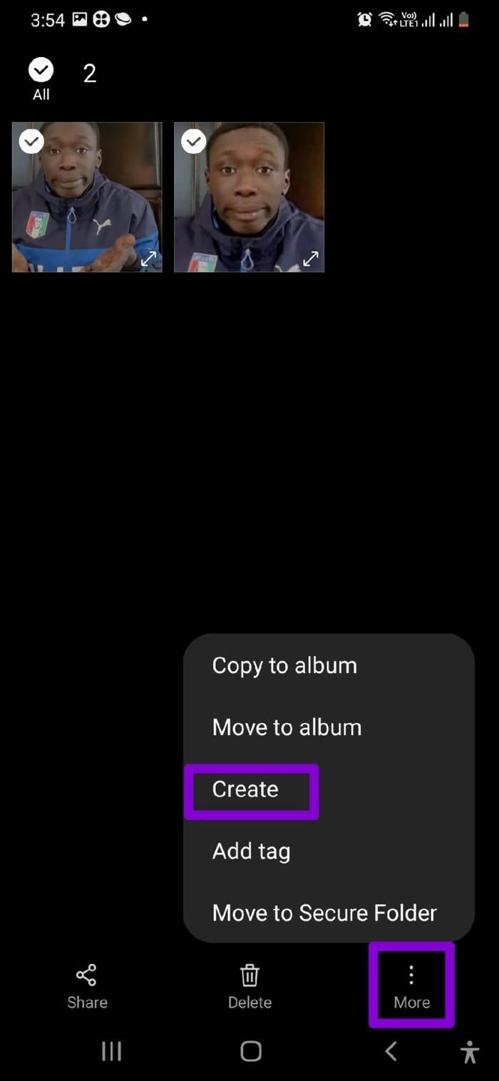 Create GIF with Photos on Samsung