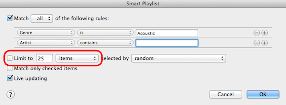 Create Smart Playlist2