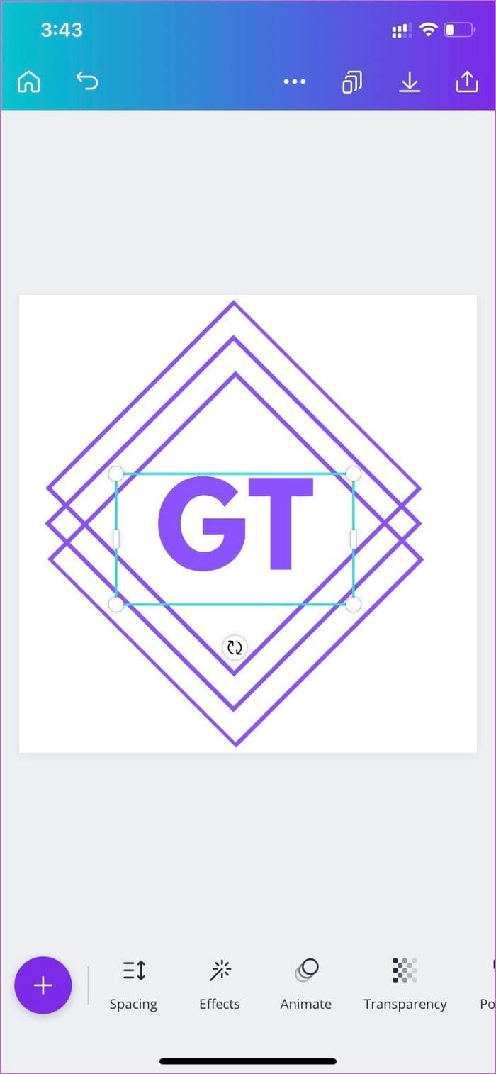 Create a logo in mobile