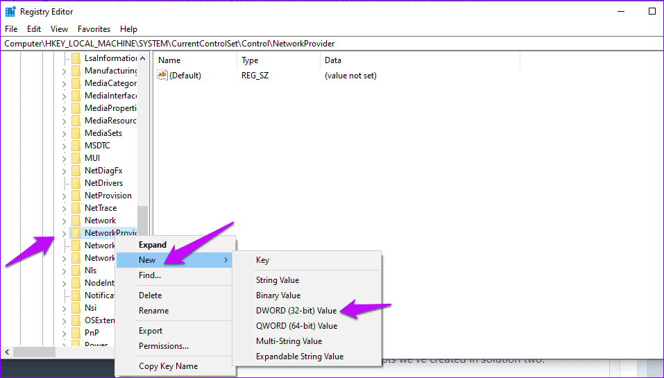 Create new registry editor
