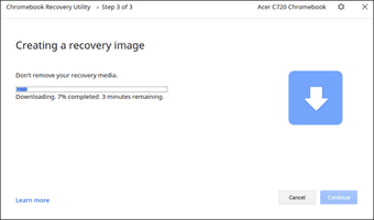 Creating A Recovery Image Wait For The Download2