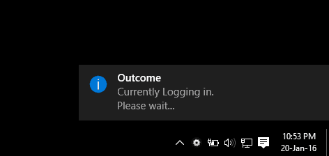 Currently Logging In