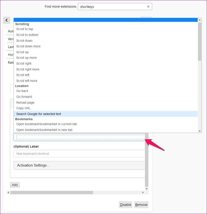 Customize Keyboard Shortcuts Firefox 10
