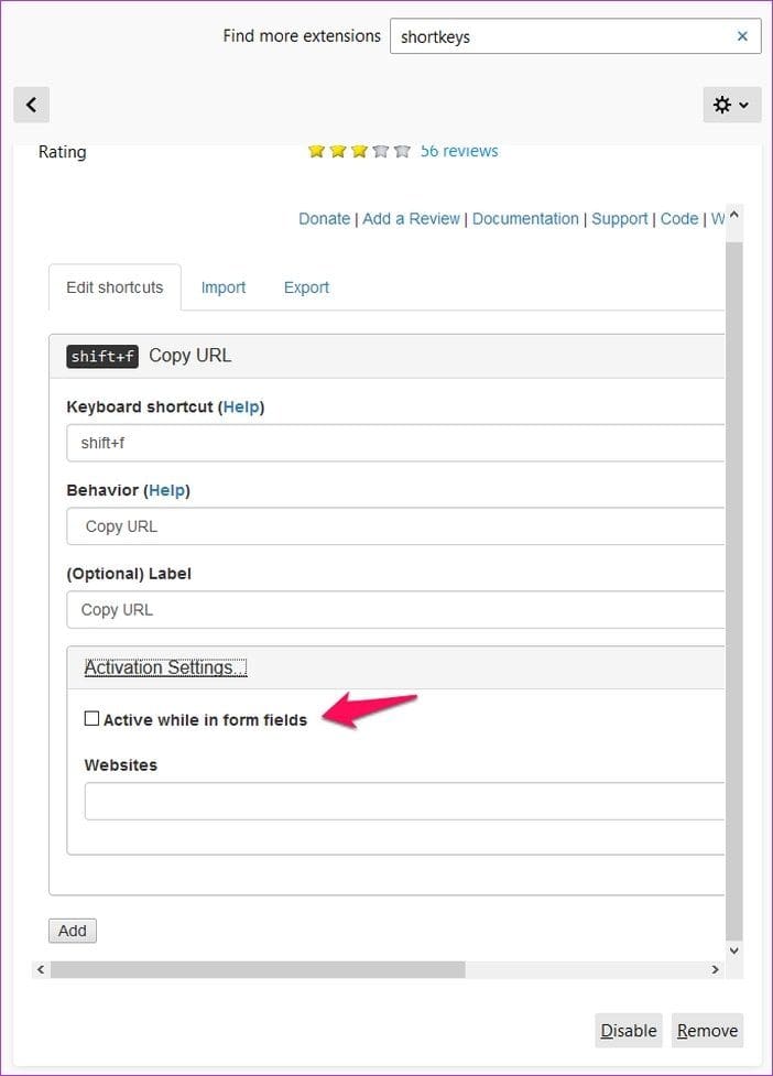 Customize Keyboard Shortcuts Firefox 12