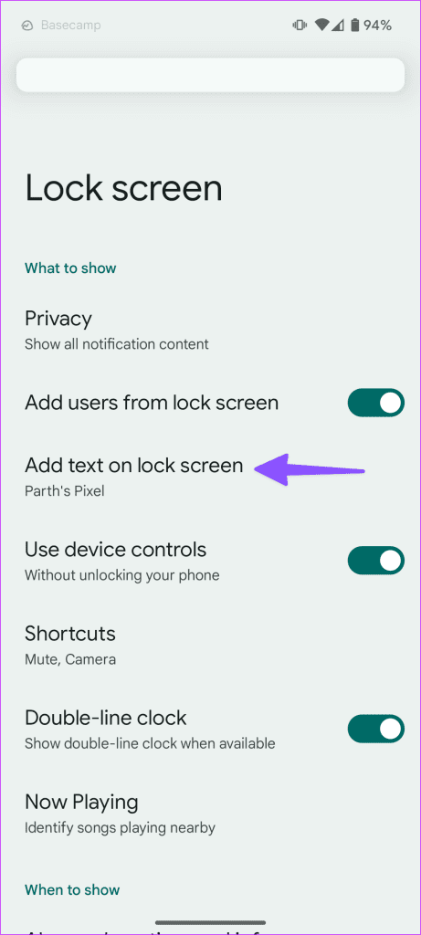 Customize Lock Screen in Android 14 9