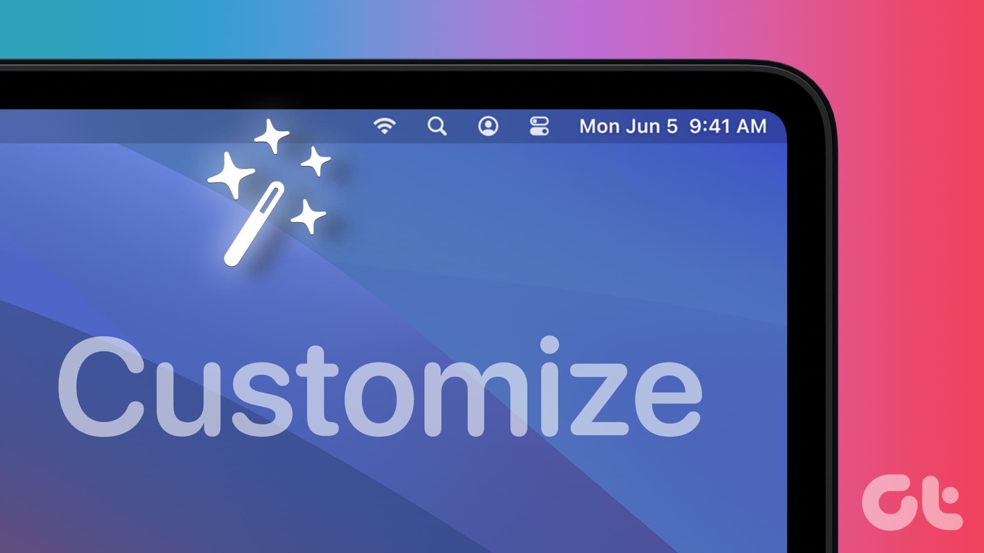 Customize menu bar of Mac