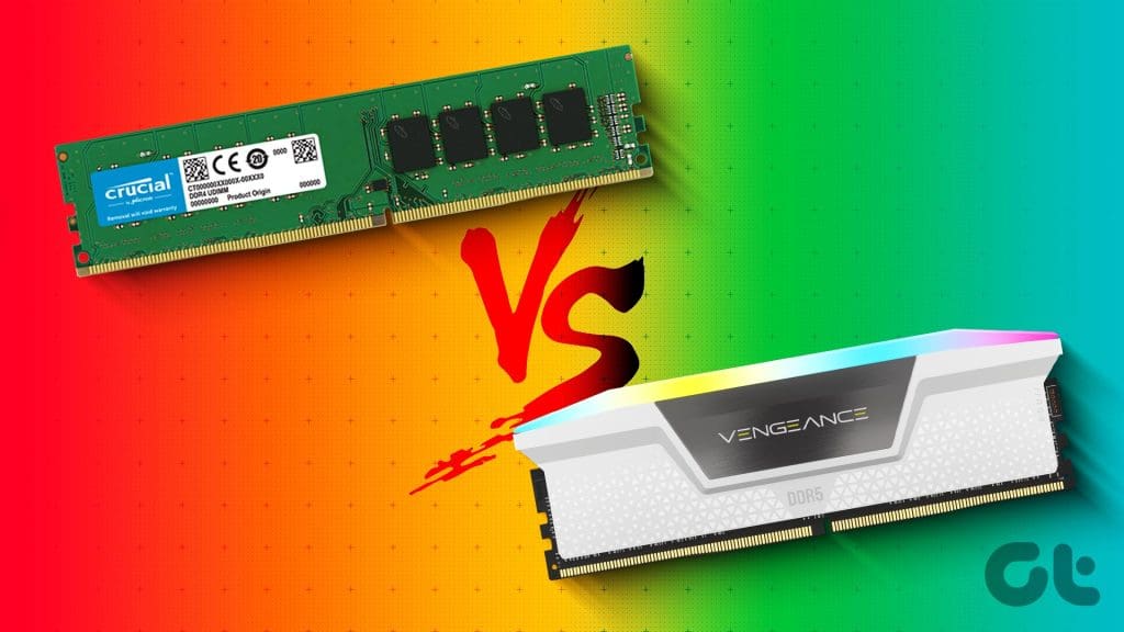 DDR4 vs DDR5 RAM featured
