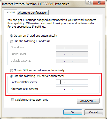 Dns Address Section