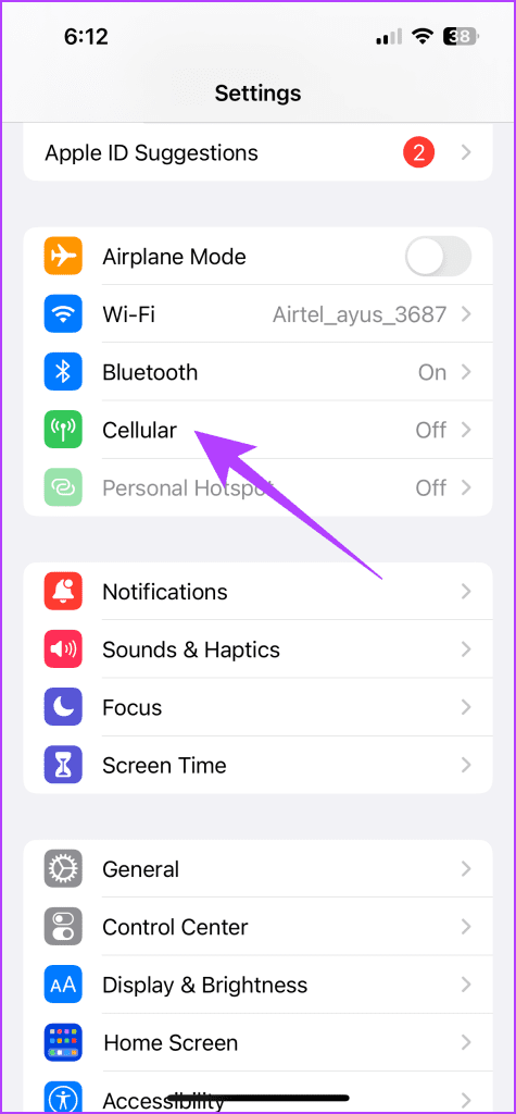 Tap on Cellular