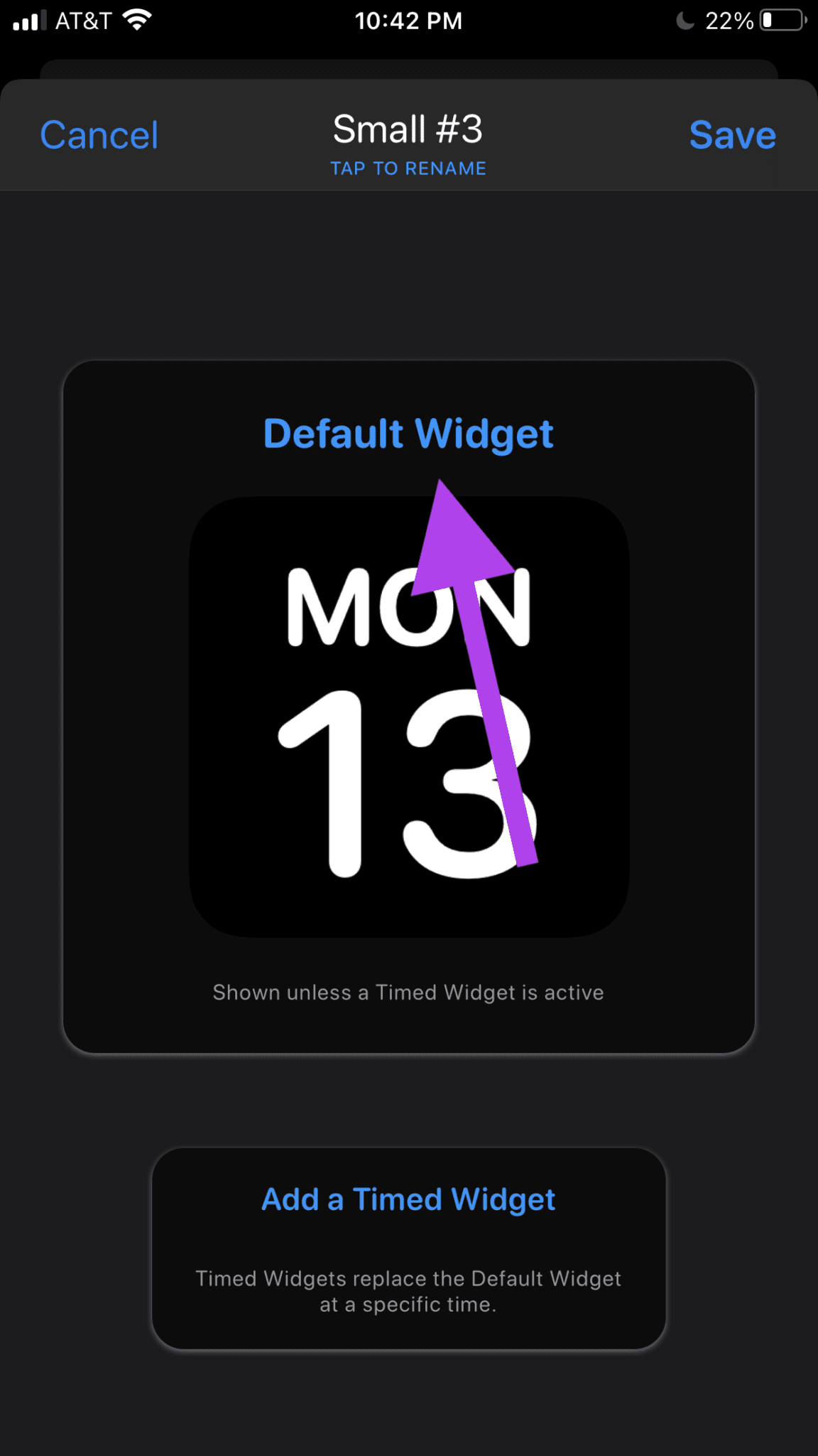 Default Widget