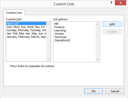Define Custom List 2