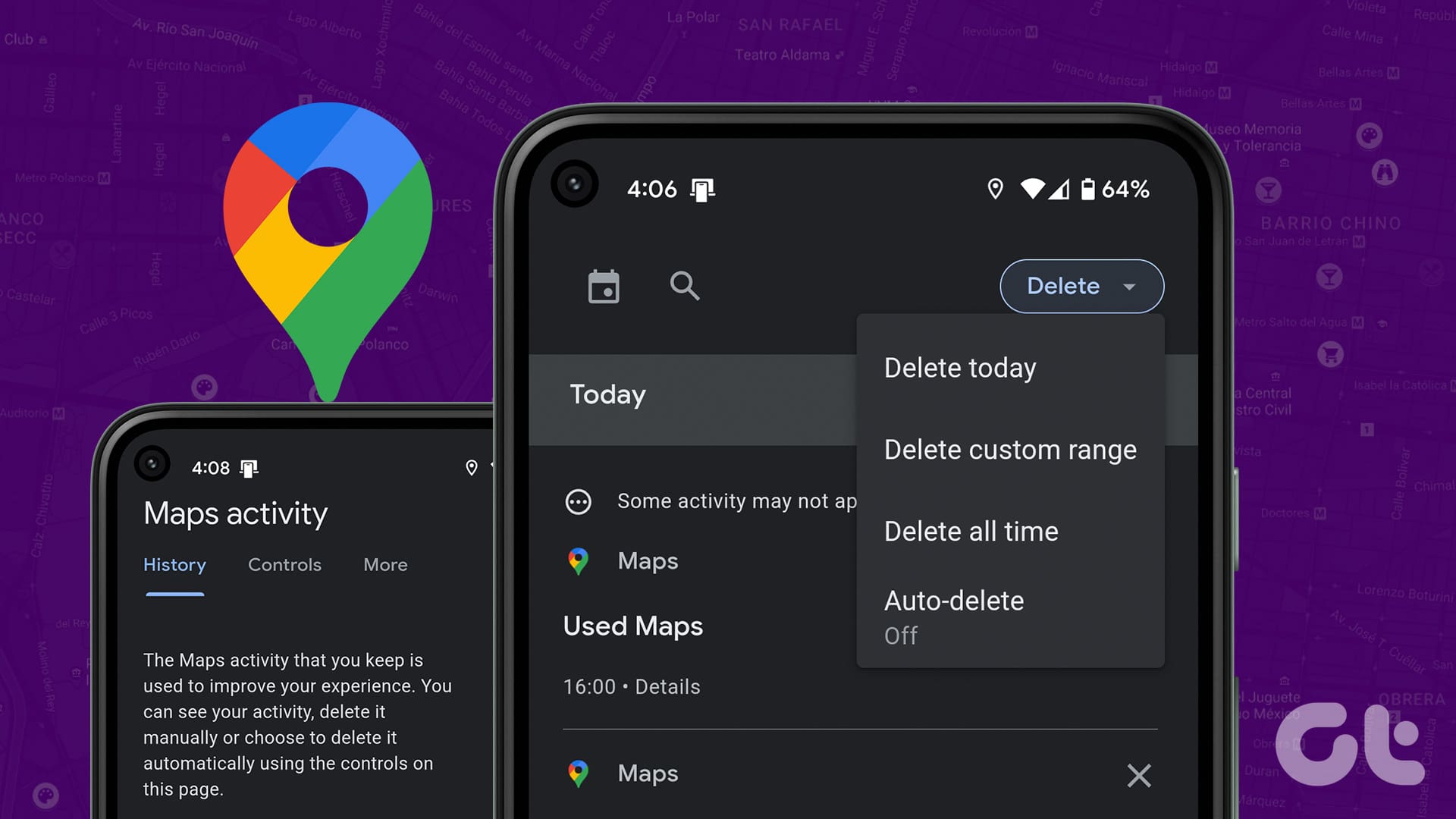 How to Delete Google Maps Search History