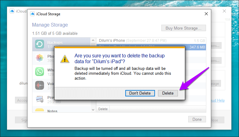 Delete Icloud Backups Iphone Ipad Mac Pc 18