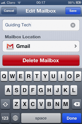 Delete Mailbox