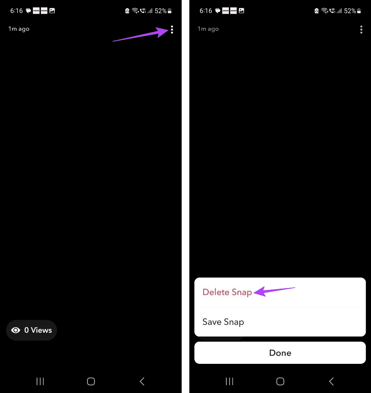 Delete Snap from Snap Map