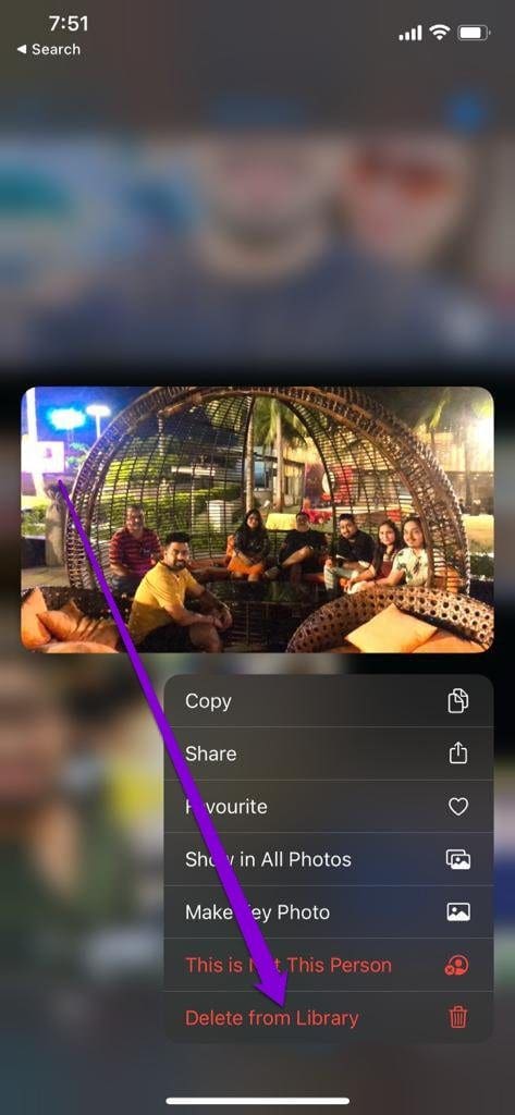 Delete from Library