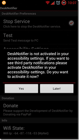 Desk Notifier Android 1