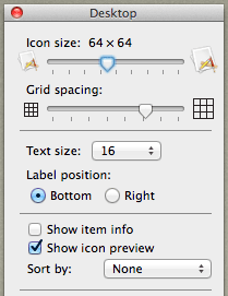 Desktop Settings After