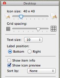 Desktop Settings Before