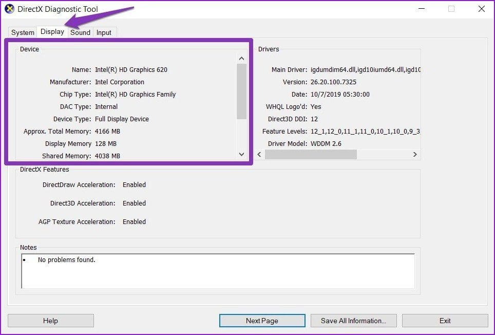 Direcr X Diagnostic Tool