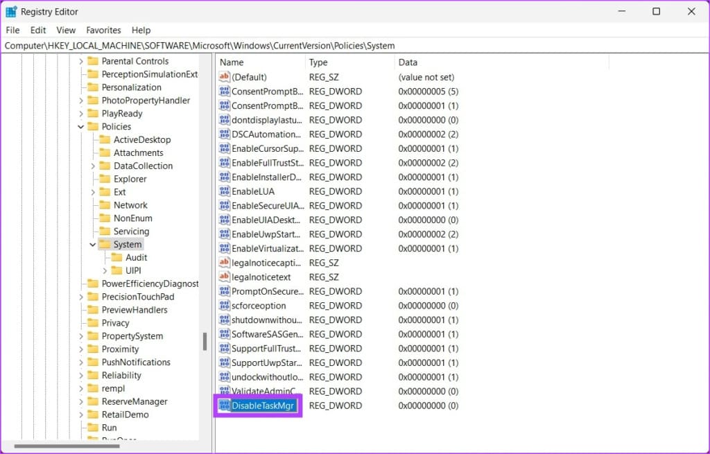 type DisableTaskMgr