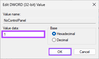 Set its value to 1