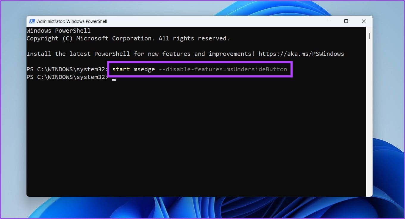 Remove Bing AI Chat Button Using PowerShell