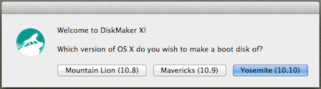 Disk Maker Yosemite Button