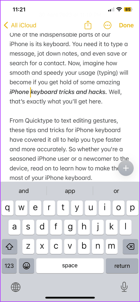 All keys in lowercase