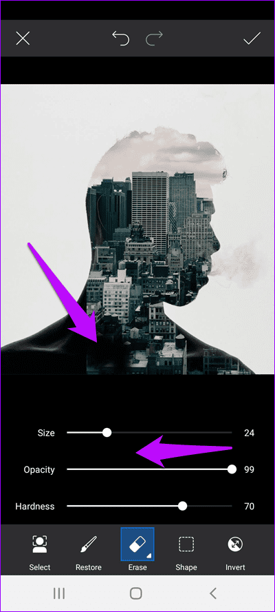 Double Exposure in Pics Art 3