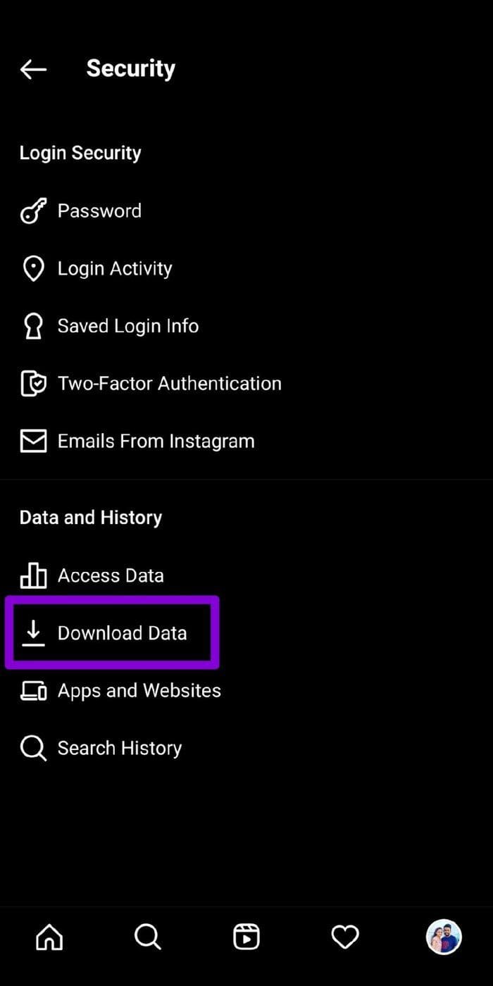 Download Instagram Data from App