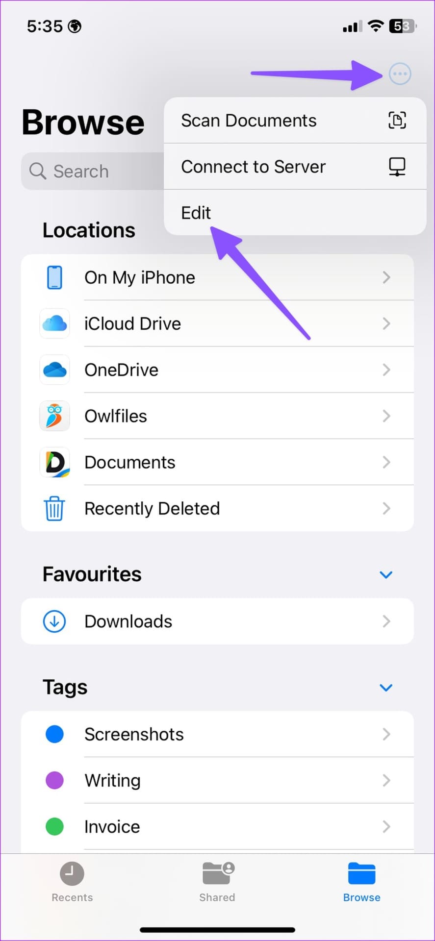 edit location on iPhone