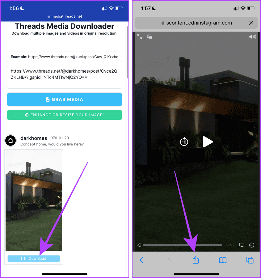 Download Threads Video from Website