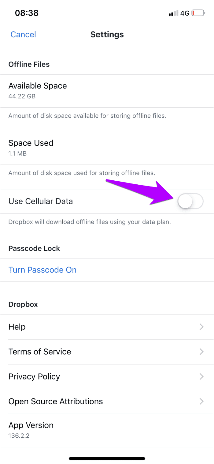 Dropbox No Internet Connection Iphone Ipad Fix 7