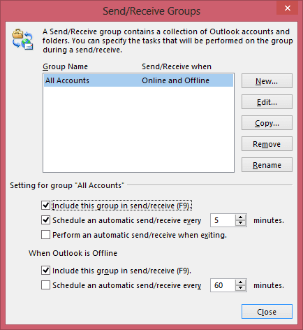 Edited Send Receive Interval