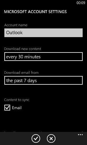 Email Account Settings