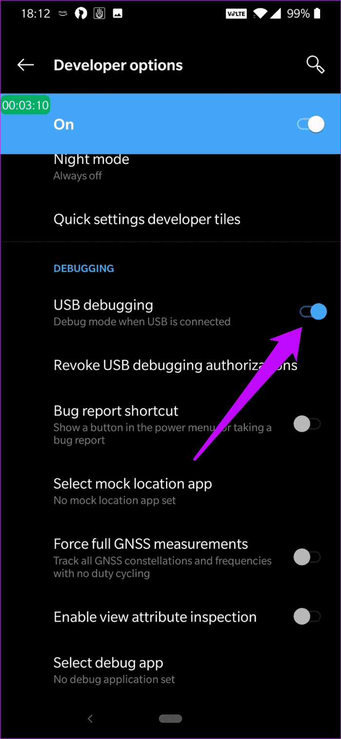 Enable Adb Android 1