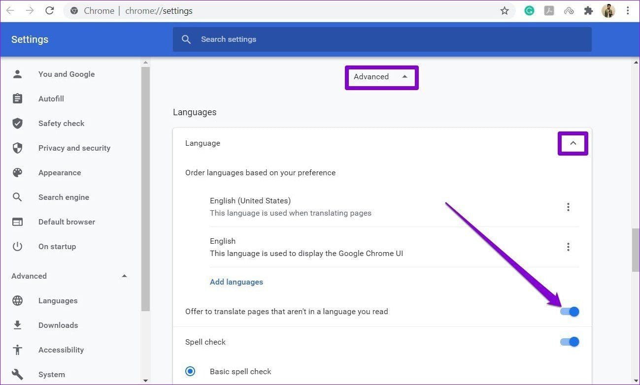 Enable Auto Translation Feature in Google Chrome