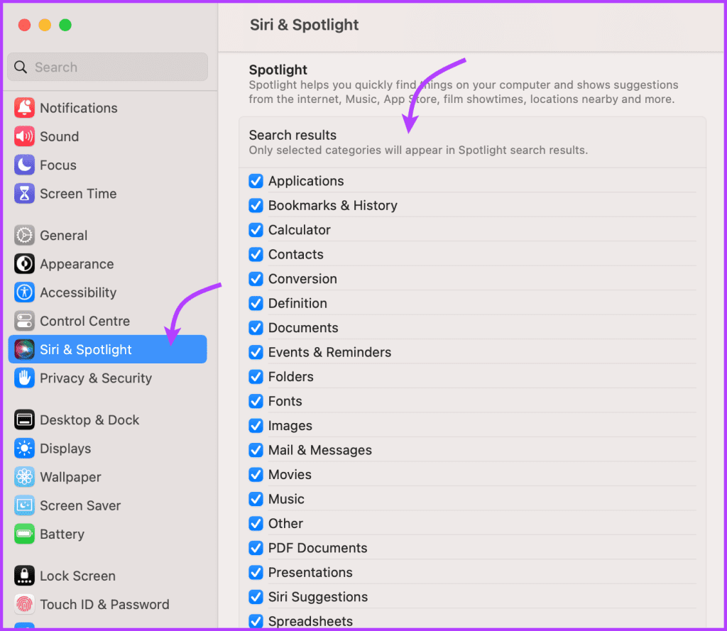 Show or Hide Results From Particular Apps or File Types 