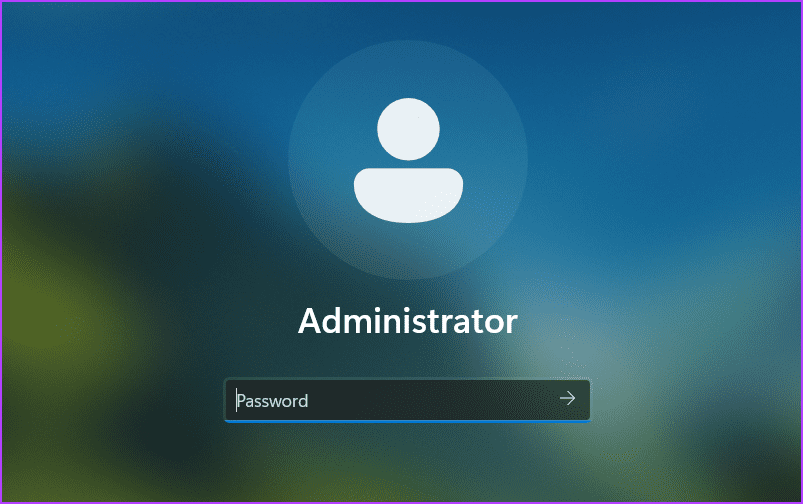 windows login screen